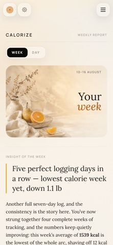 Calorize: AI Calorie Tracker Screenshot 6 of 8