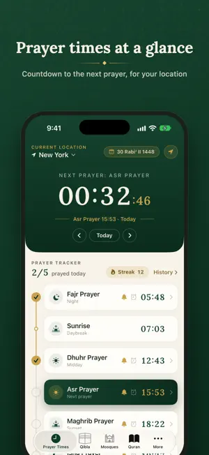 Prayer Times: Athan & Mosques screenshot 1