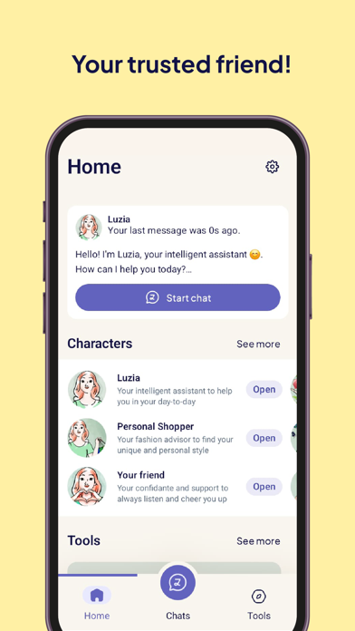 Luzia: Your AI Assistant Screenshot