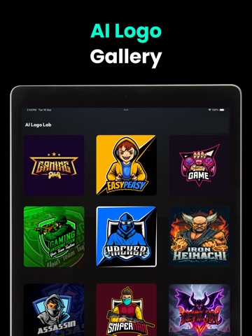 Gaming Logo Maker Esports Logo iPad screenshot