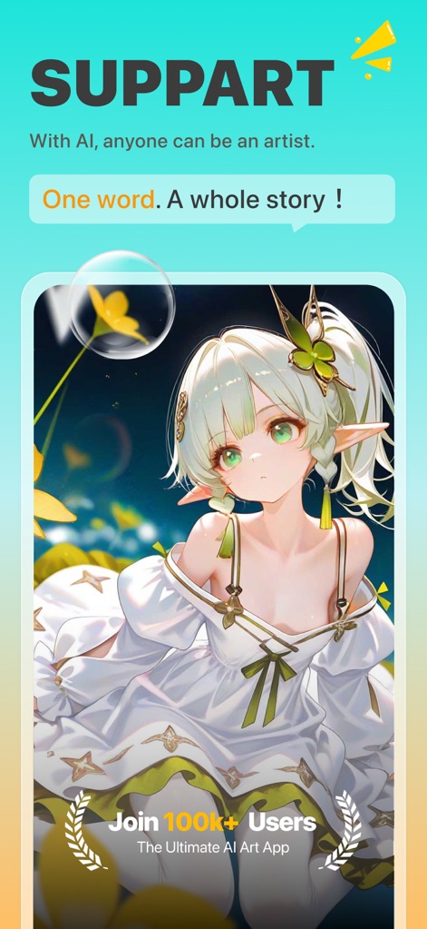 SUPPART - Crea Anime con IA - App de Diseño gráfico | MWM
