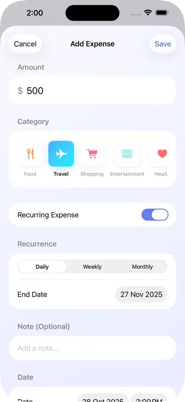 MoneyMate – Expense Tracker screenshot 3 of 7