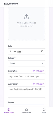 ExpenseWiseApp screenshot
