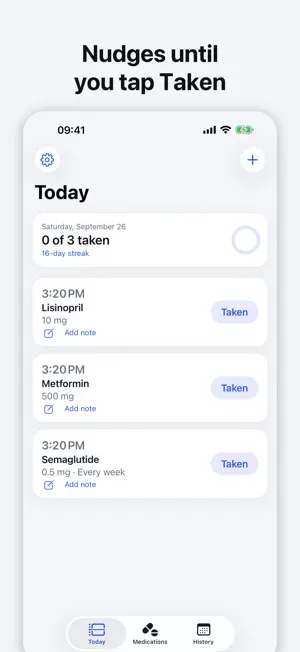 Pill Reminder: Hushknock screenshot 1