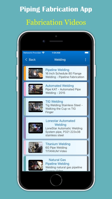 Piping Fabrication App Screenshot