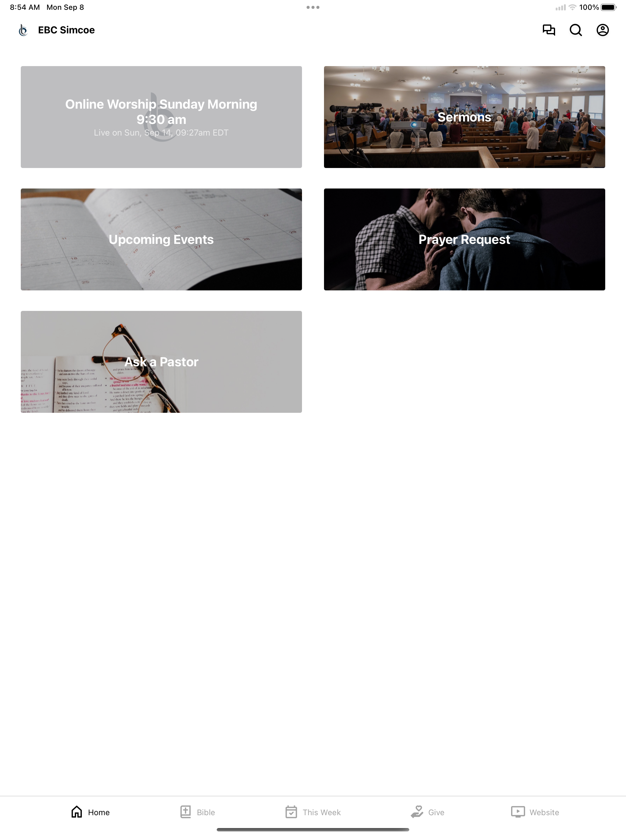 Emmanuel Bible Church, Simcoe screenshot 4