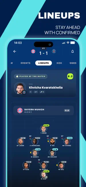 TonyScore Football Live Scores iPhone screenshot 3