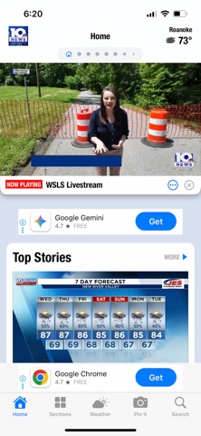 WSLS 10 News - Roanoke iPhone screenshot