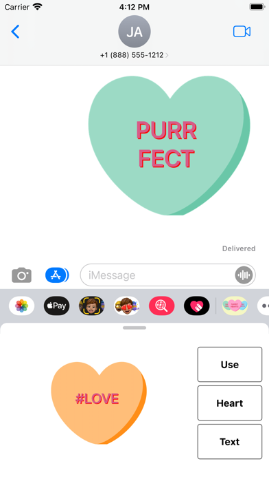 Candy Hearts - Stickers Screenshot