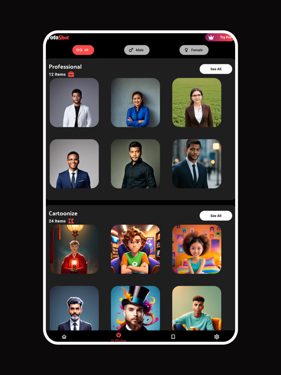 FotoShot : Ai Photo Enahncer iPad screenshot 8 - Photo & Video app