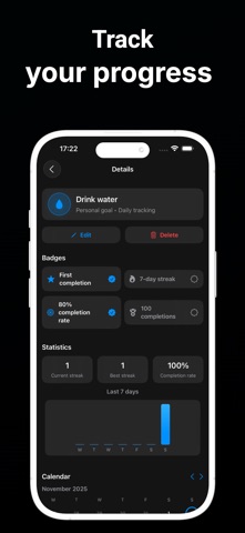 Goal Tracker: Habits & Streaks screenshot