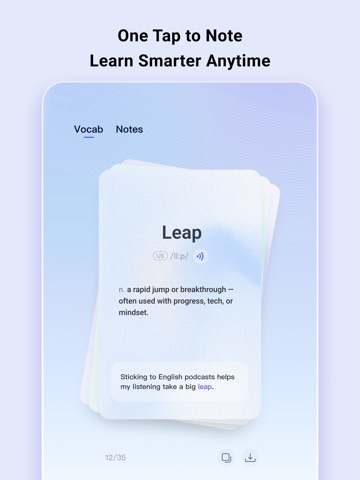 ListenLeap – Learn English iPad screenshot