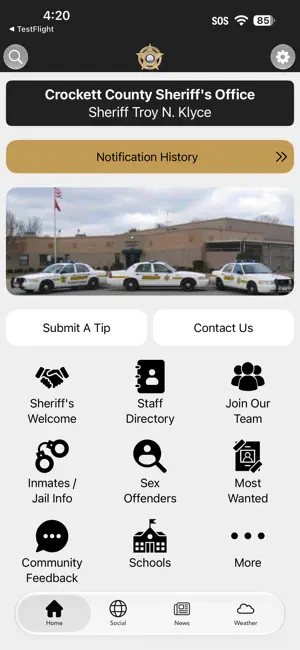 Crockett County Sheriff screenshot 1
