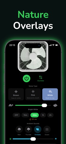 Box Fan Sleep: White Noise iPhone screenshot
