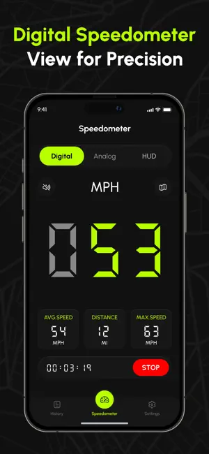 Speedometer: GРS Speed Tracker screenshot 2