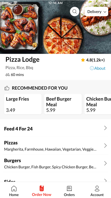 Pizza Lodge Falcon Lodge Screenshot