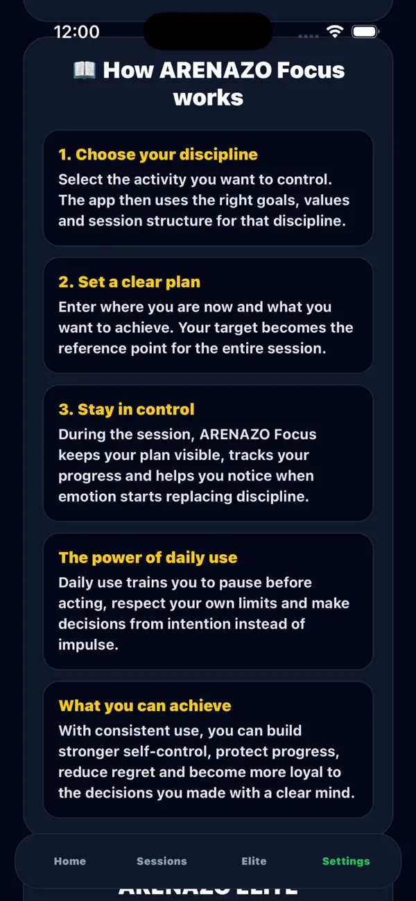 Screenshot #1 pour Arenazo Focus