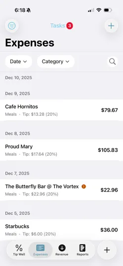 Capture d'écran de Tipping Well – Tip Calculator sur iPhone 3