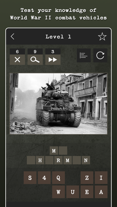 Screenshot #1 pour Guess the World War II Tank