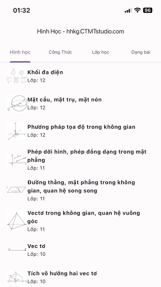#1. Công Thức Hình Học (iOS) Av: Hoan Nguyen Ngoc