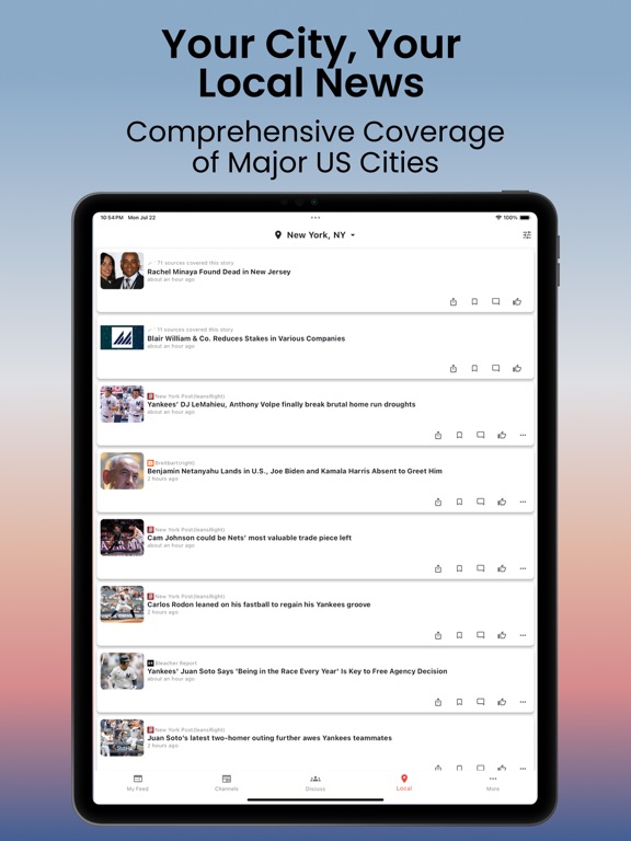 LetMeKnow - AI News Summaries iPad screenshot 4 - News app