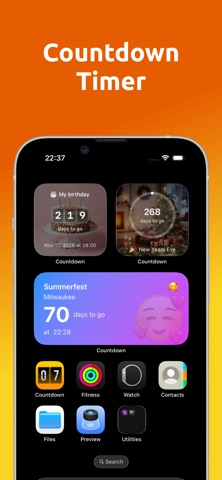 Countdown app widget Screenshot 1 of 6