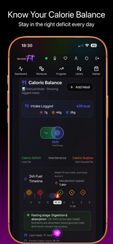 BE-COME Fit: Calorie Tracker Screenshot 3 of 8