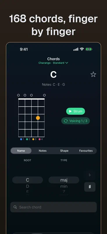 Charango: Tuner, Chords, Learn screenshot 5 of 7