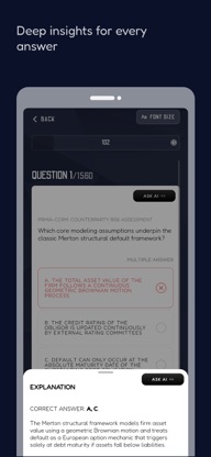 PRMIA Risk Exam Prep: with AI screenshot 4