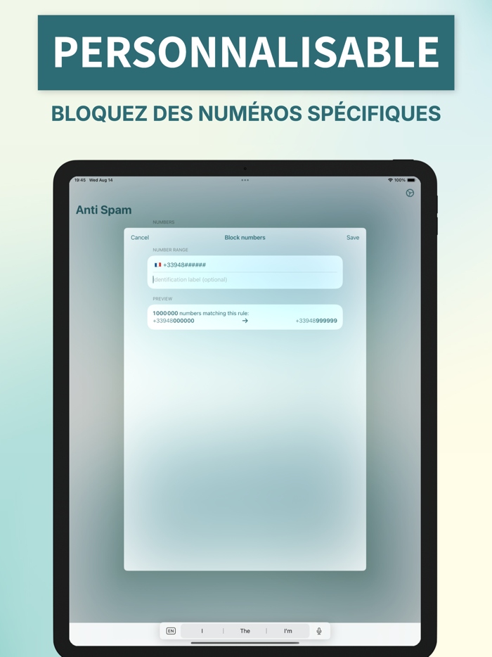 Anti spam - Bloqueur de numéro