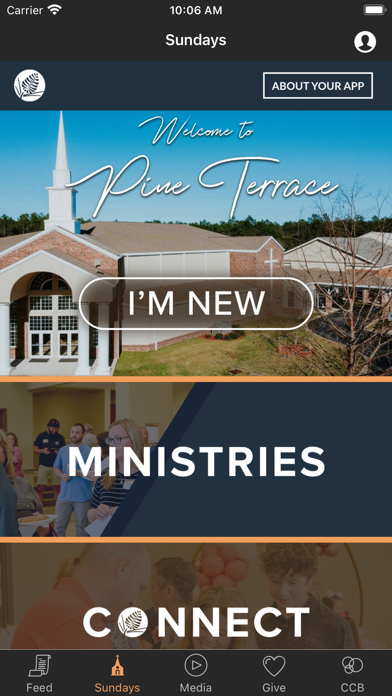 Pine Terrace Baptist Church Screenshot