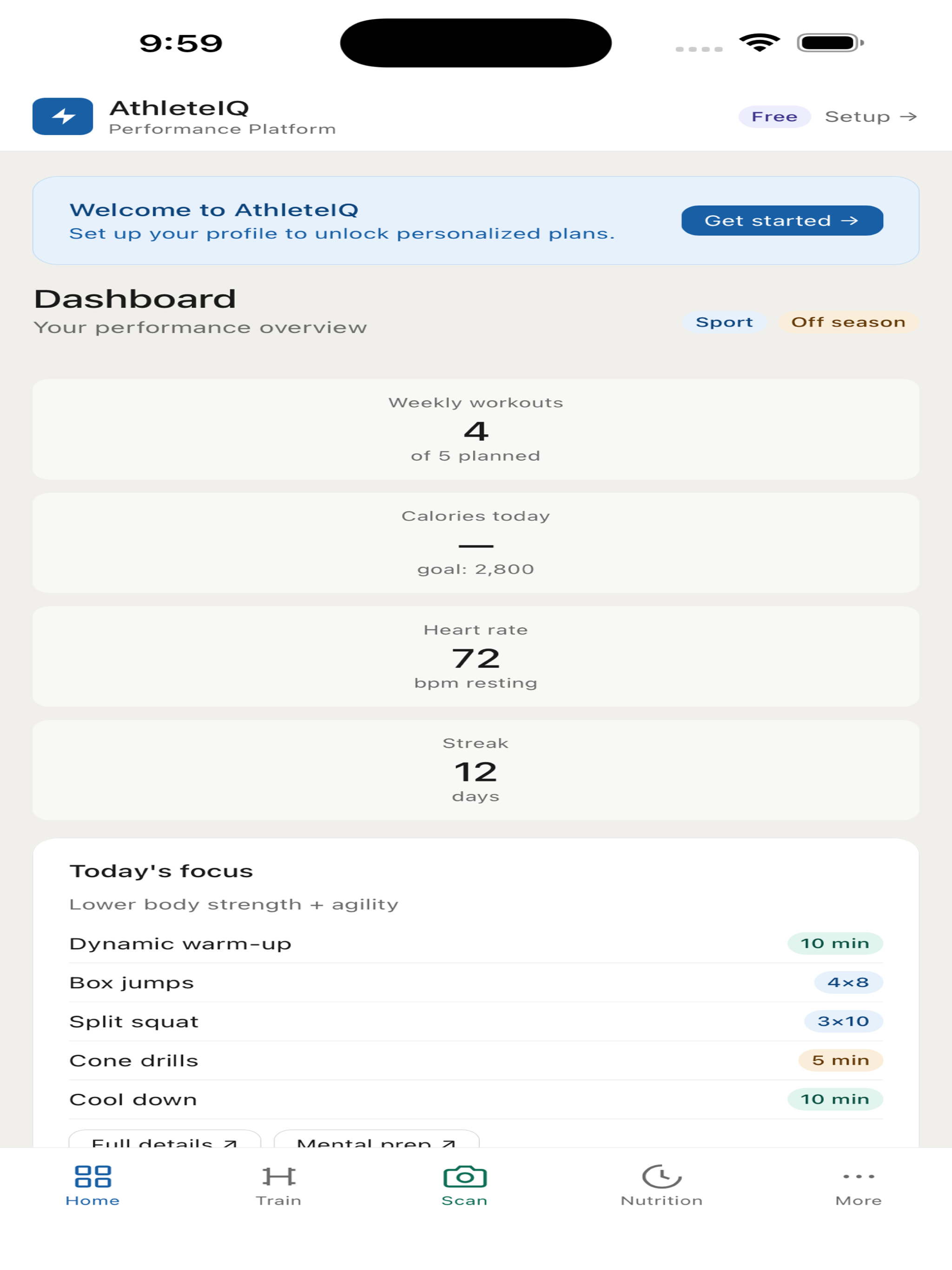 Athlete IQ App