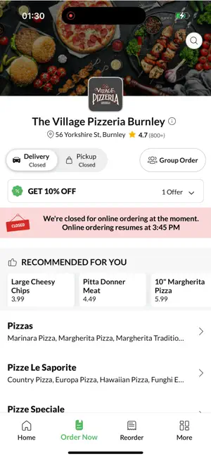 The Village Pizzeria Burnley screenshot 2