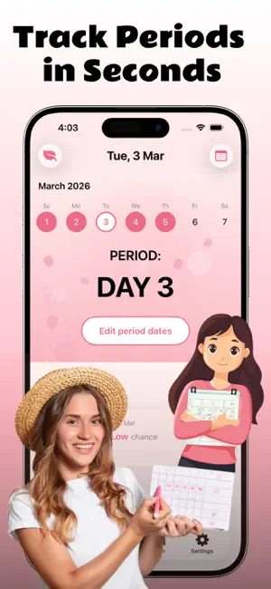 My Period Tracker & Ovulation screenshot 1