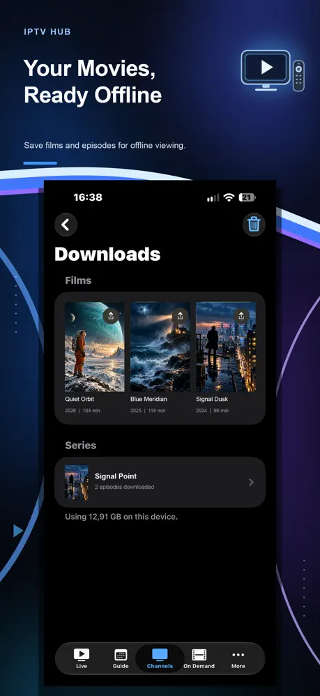 IPTV Hub on iPhone — screenshot 3
