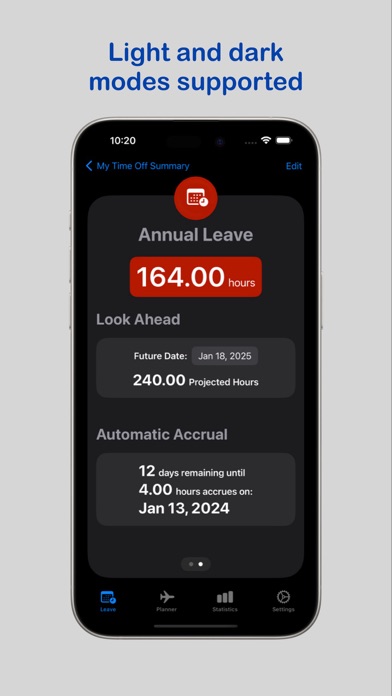 My Time Off Tracker 2 Screenshot