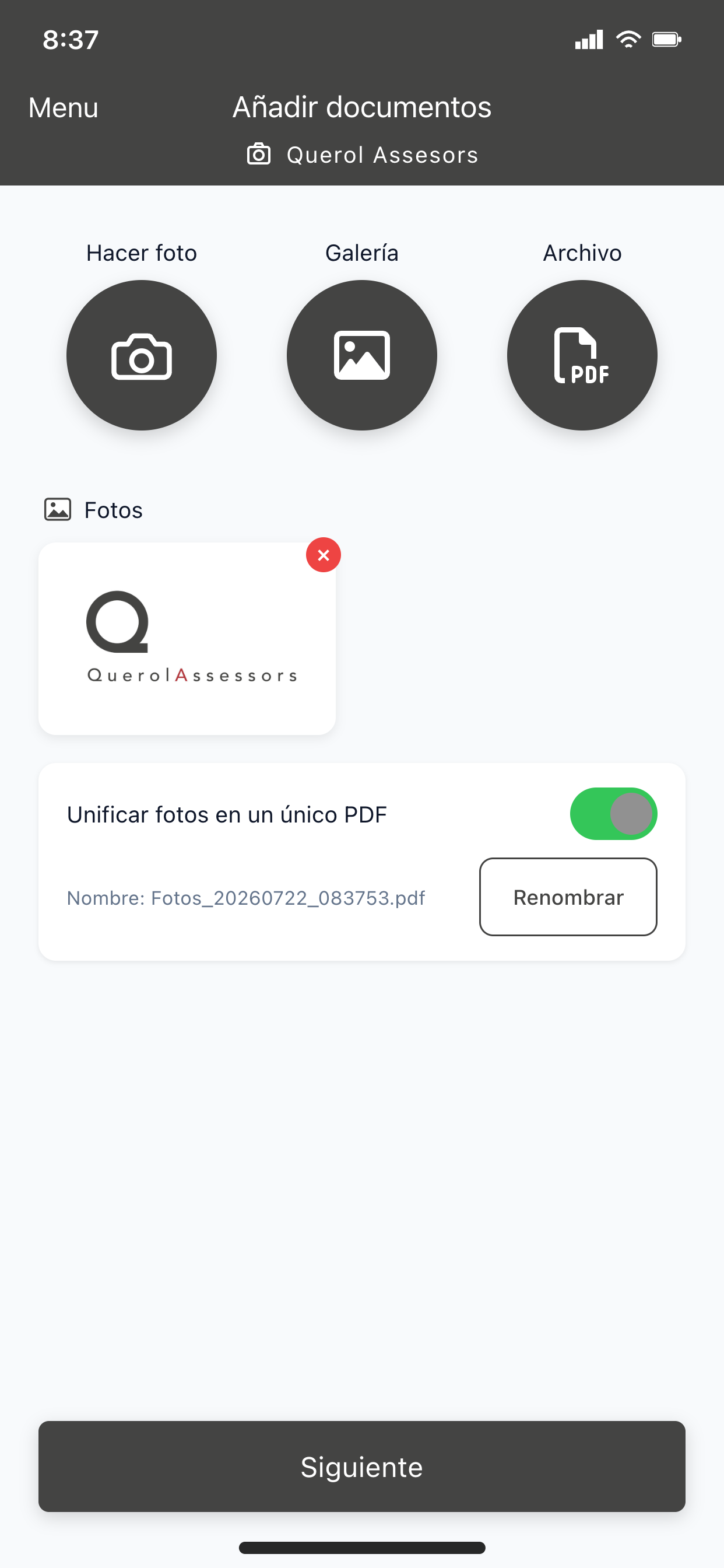 Querol Assesors screenshot 4