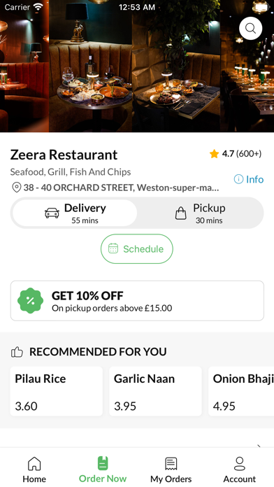 Zeera Restaurant Screenshot