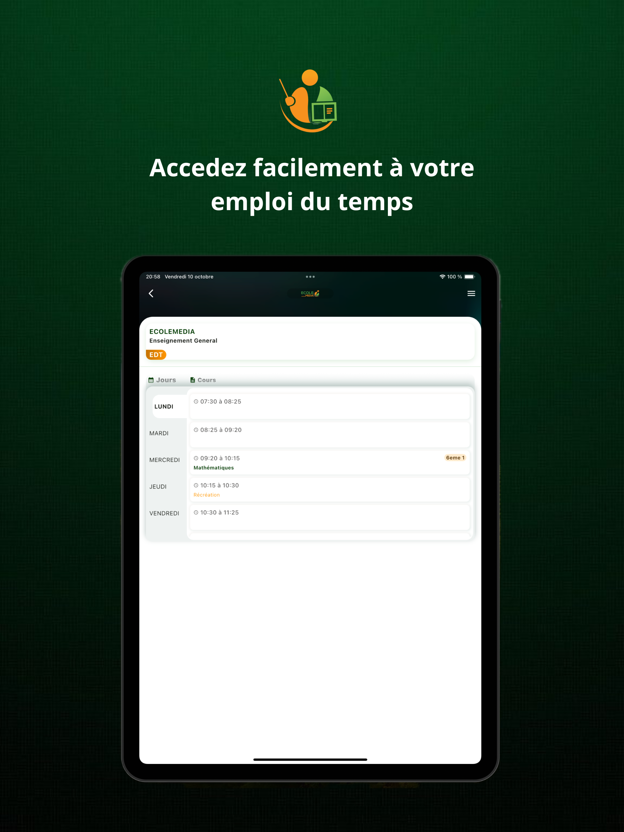 Ecolemedia Enseignant screenshot 16