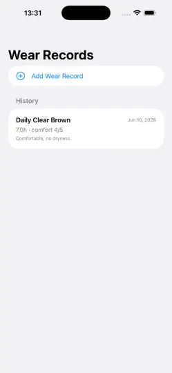 Screenshot von Kontaktlinsen Bestand2026 auf dem iPhone 2