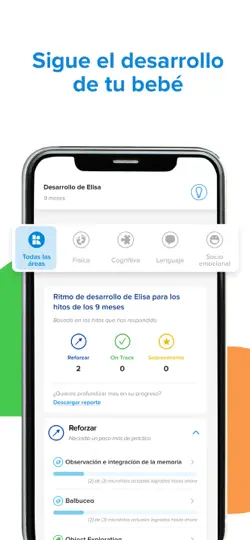 Captura de pantalla de Kinedu: Desarrollo Del Bebé en iPhone 4
