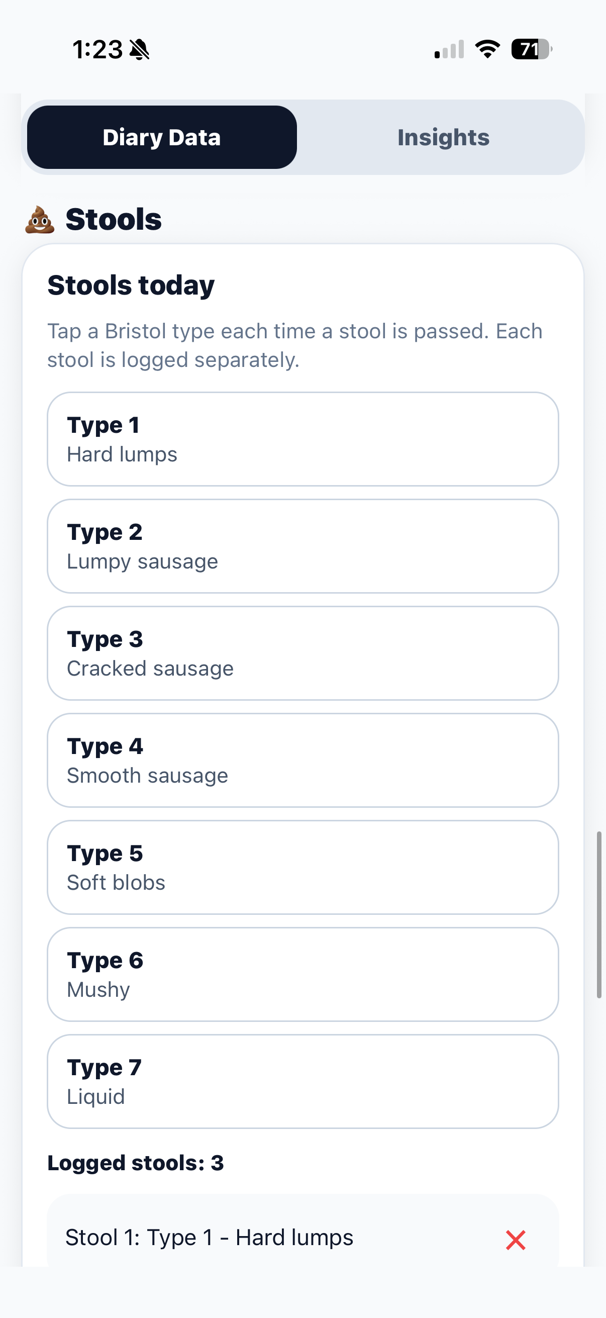 IBD Symptom Logger