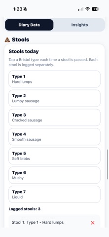 IBD Symptom Logger Screenshot 9 of 10