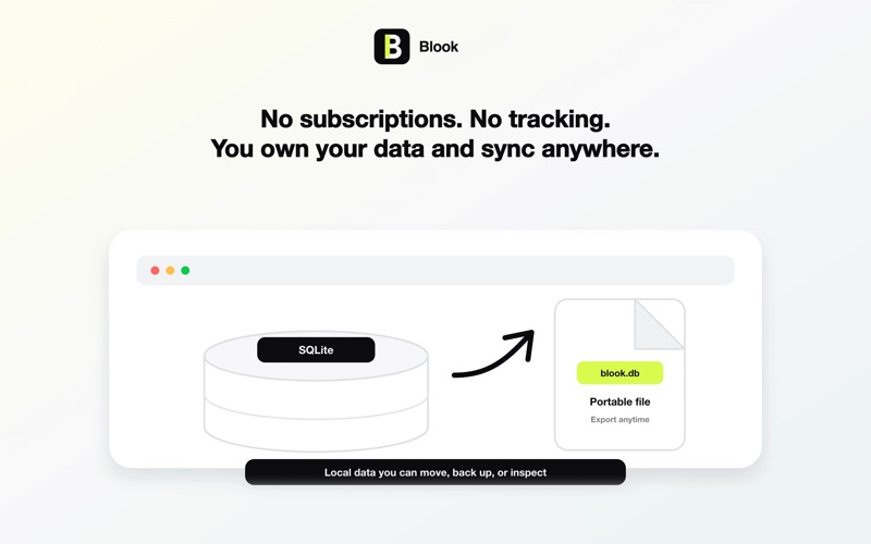 Blook screenshot