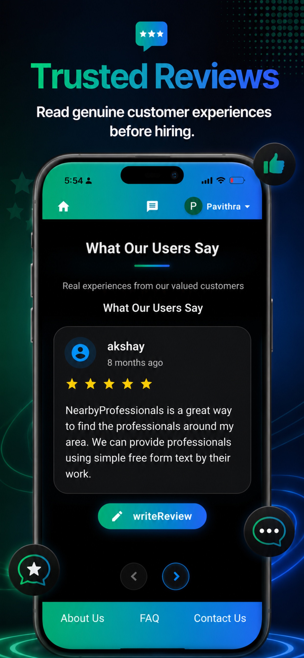 Screenshot 2 of NearbyProfessionals