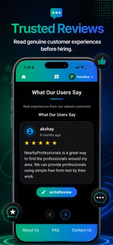 NearbyProfessionals Screenshot 2 of 9