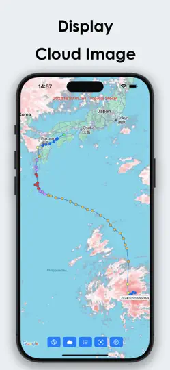 Captura de pantalla de Typhoon Tracker - Real-time en iPhone 3