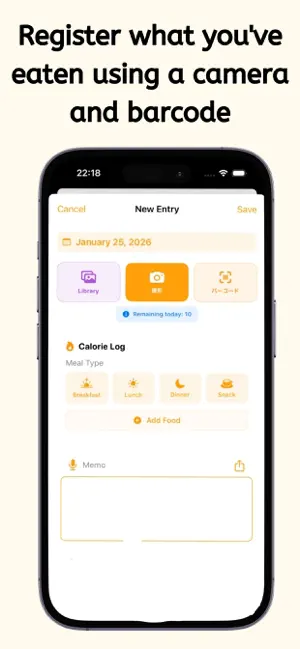 CalEye - Photo Calorie Counter screenshot 2