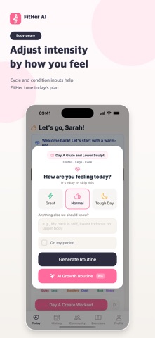 FitHer AI - 女性AI健身计划 screenshot