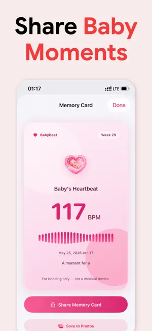 Hear Baby Heartbeat - BabyBeat screenshot 4